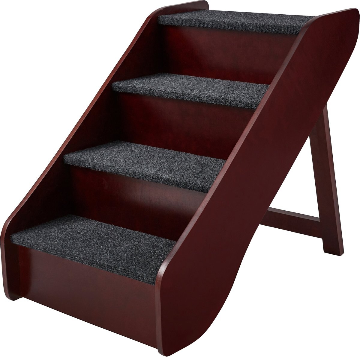 Frisco Deluxe Foldable Wooden Carpeted Cat & Dog Stairs