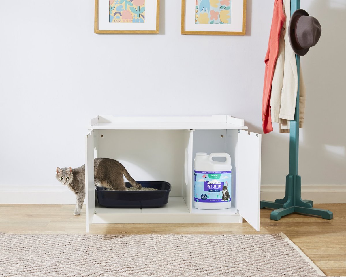 Cat litter best sale furniture bench