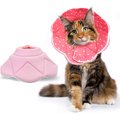 SunGrow Post-Surgery Soft Cone Dog & Cat Recovery Collar, Pink, Medium
