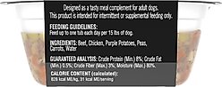 Cesar Simply Crafted Beef, Chicken, Purple Potatoes, Peas & Carrots Adult Wet Dog Food Topper, 1.3-oz, case of 10 slide 2 of 9