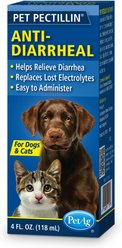 PetAg Pet Pectillin Medication for Diarrhea for Cats & Dogs, 4-oz bottle