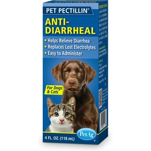 PetAg Pet Pectillin Anti-Diarrheal Medication for Dogs & Cats, 4-oz bottle