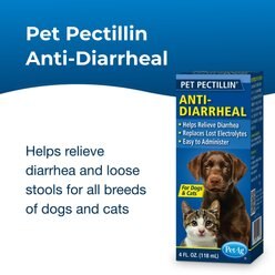 PetAg Pet Pectillin Medication for Diarrhea for Cats & Dogs, 4-oz bottle slide 2 of 3