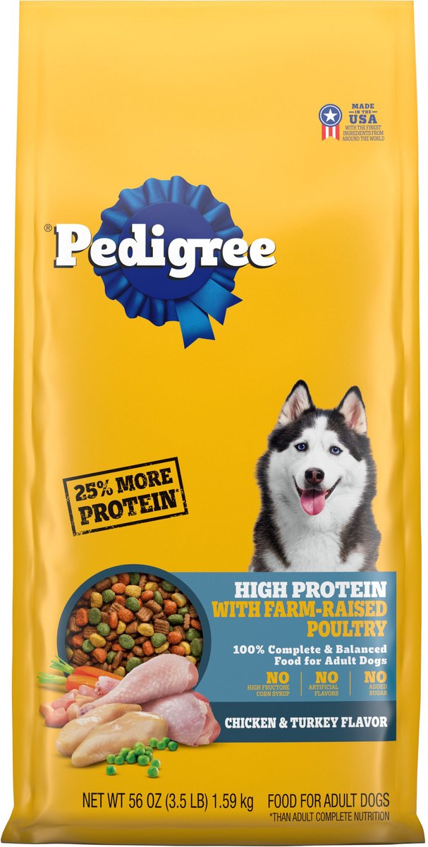 Pedigree dog food protein content best sale