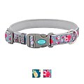 Frisco Patterned Neoprene Dog Collar, Rose, Medium: 14 to 20-in neck, 1-in wide