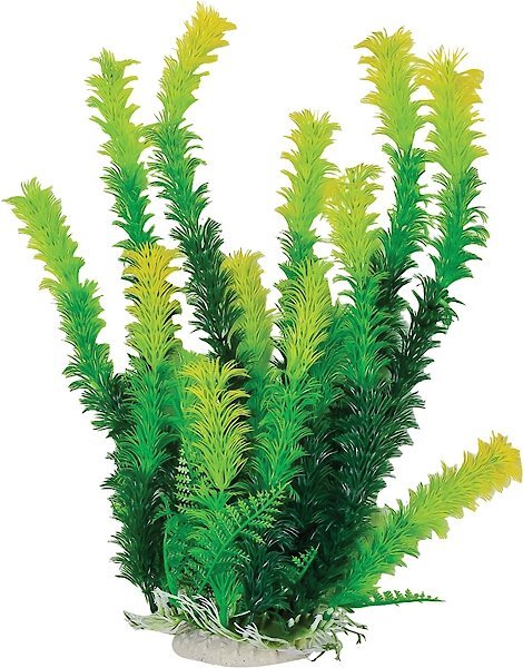 Aquatop Weighted Base Aquarium Plant, 12-in, Green slide 1 of 1