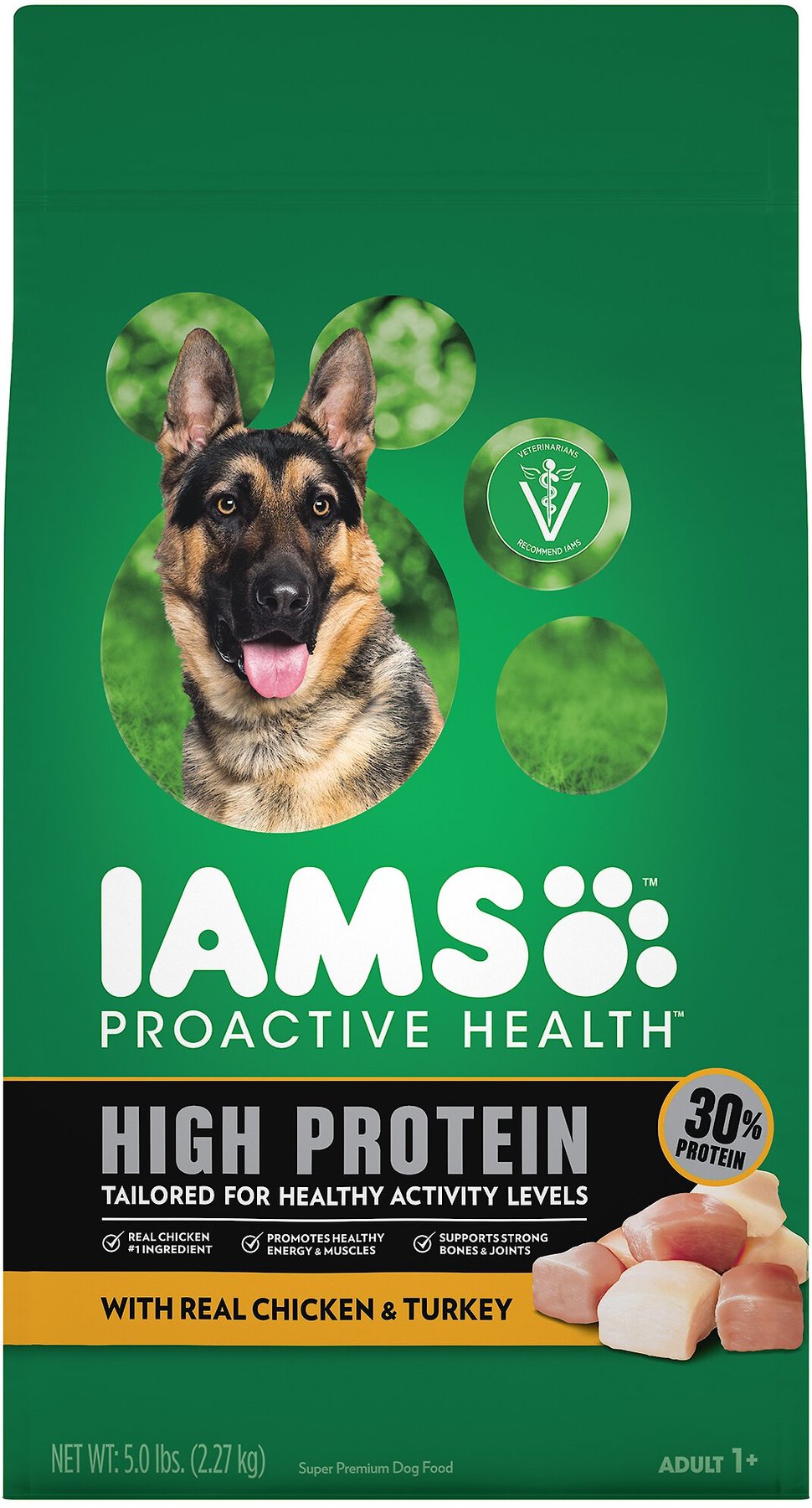 iams dog food high protein