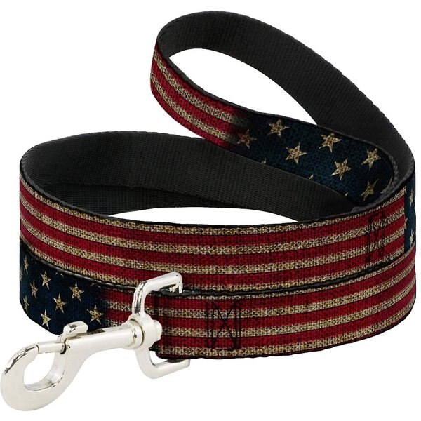 Buckle-Down Vintage US Flag Dog Leash