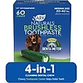 Ark Naturals Brushless Toothpaste Medium Gluten-Free Dental Dog Treats, 54-oz box, 60 count