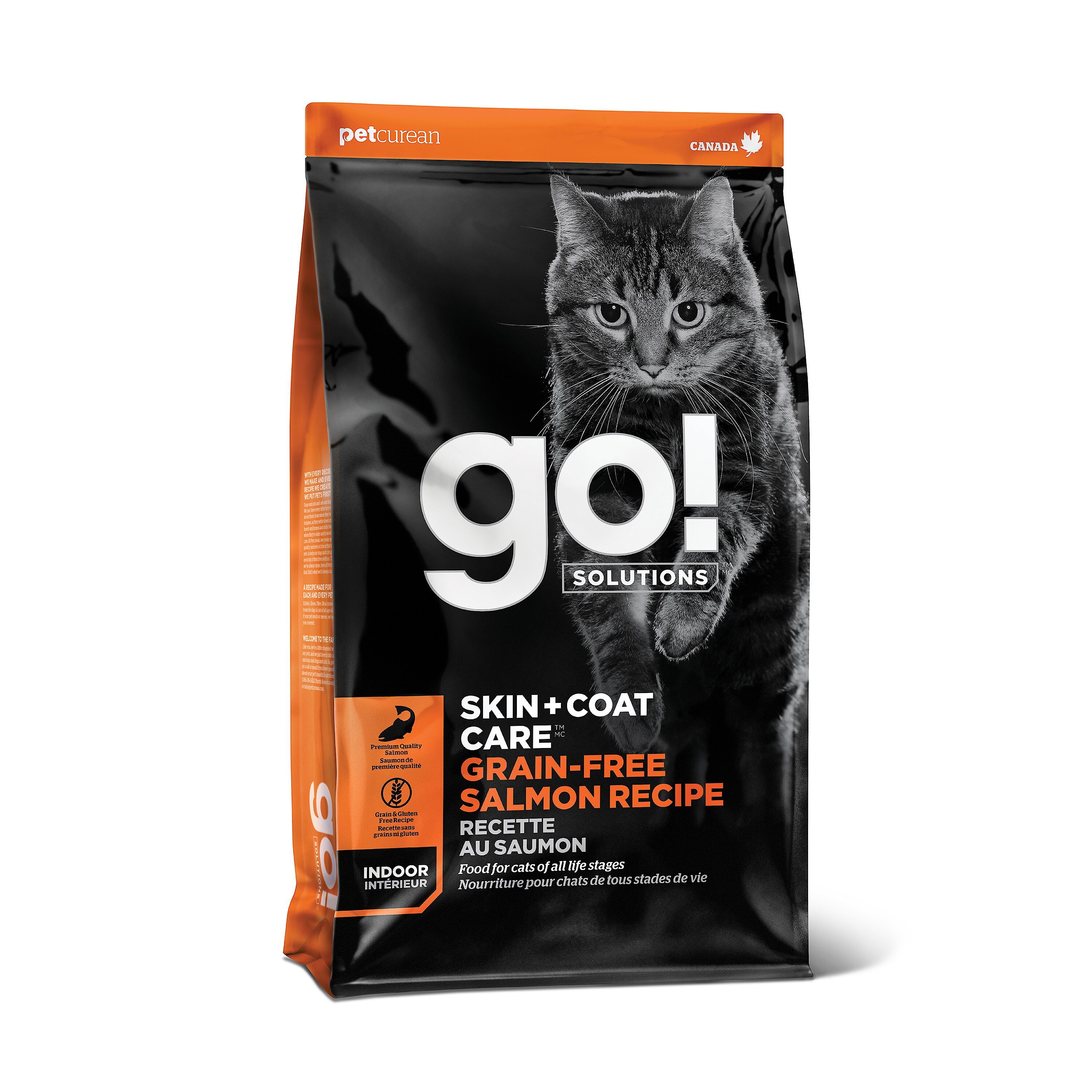GO! SOLUTIONS Skin + Coat Care GrainFree Salmon Recipe Dry Cat Food