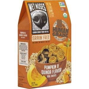 WET NOSES Grain Free Pumpkin Quinoa Flavor Dog Treats 14 oz box