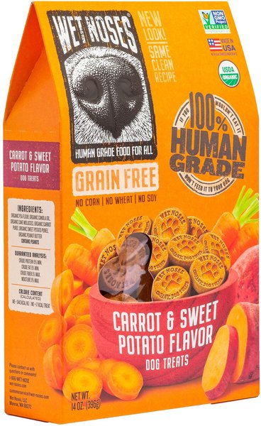 Wet Noses Grain-Free Carrot & Sweet Potato Flavor Dog Treats, 14-oz box slide 1 of 5