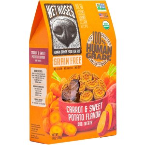 Wet Noses Grain-Free Carrot & Sweet Potato Flavor Dog Treats, 14-oz box