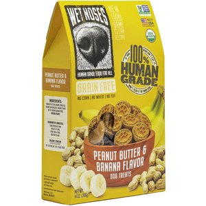 Wet Noses Grain-Free Peanut Butter & Banana Flavor Dog Treats, 14-oz box