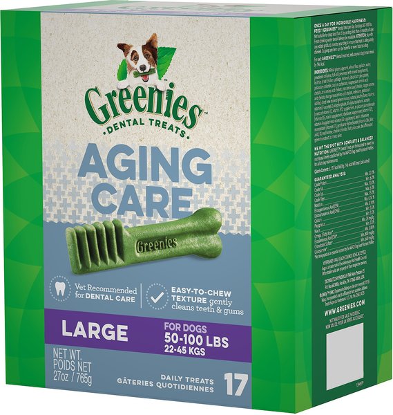 Greenies Aging Care Large Dental Dog Treats, 17 count slide 1 of 9