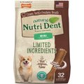 Nylabone Nutri Dent Filet Mignon Flavored Dog Dental Chews, Regular, Mini 32 Count