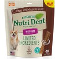 Nylabone Nutri Dent Filet Mignon Flavored Dog Dental Chews. Regular, Medium, 40 count