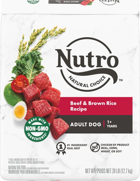 Nutro Natural Choice Adult Beef & Brown Rice Recipe Dry Dog Food, 28-lb bag slide 1 of 8