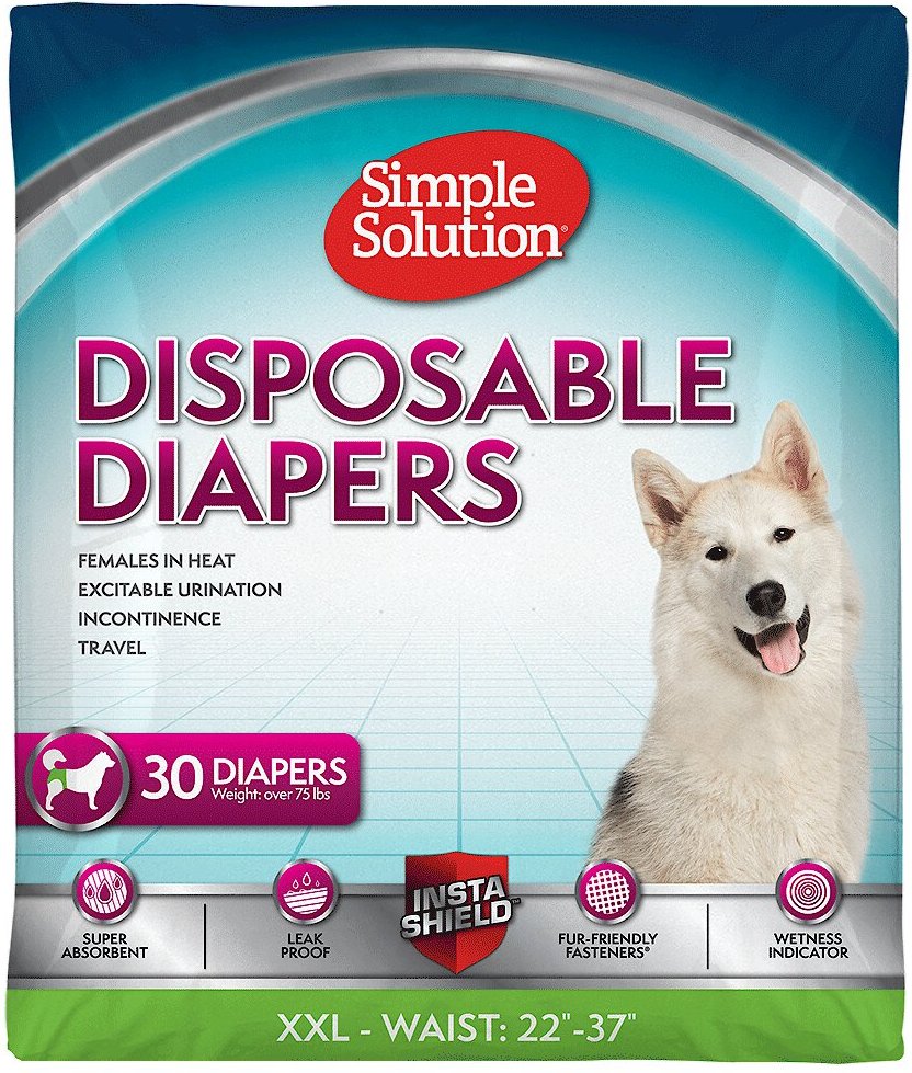 Top Paw Disposable Dog Diapers - 30 Pack - Small