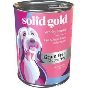 Solid Gold Sunday Sunrise Lamb, Sweet Potato & Pea Recipe Grain-Free Canned Dog Food, 13.2-oz, case of 6
