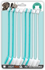 H&H Pets Dual Headed Dog & Cat Toothbrush, 8 count slide 1 of 7