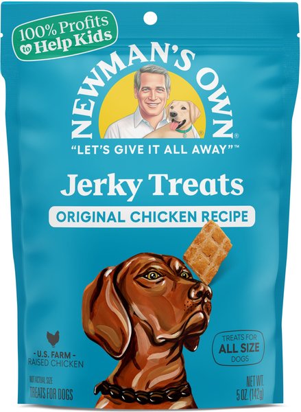 Newman's Own Chicken Jerky Original Recipe Dog Treats, 5-oz bag slide 1 of 4