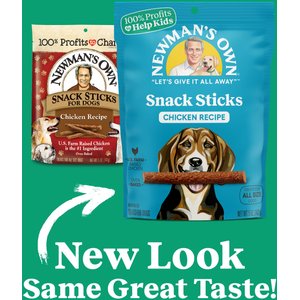 Newman's Own Snack Sticks Chicken Recipe Grain-Free Dog Treats, 5-oz bag