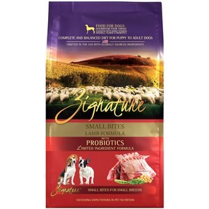 Zignature Lamb Formula Small Bites Dry Dog Food, 13.5-lb bag