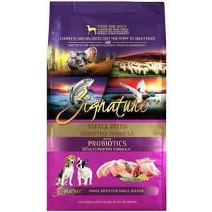 Zignature Small Bites  Zssential Multi-Protein Formula With Probiotics Dry Dog Food, 12.5-lb bag