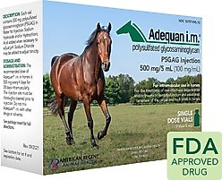 Adequan Equine (polysulfated glycosaminoglycan) Injectable for Horses, 100mg/mL, 5-mL vial
