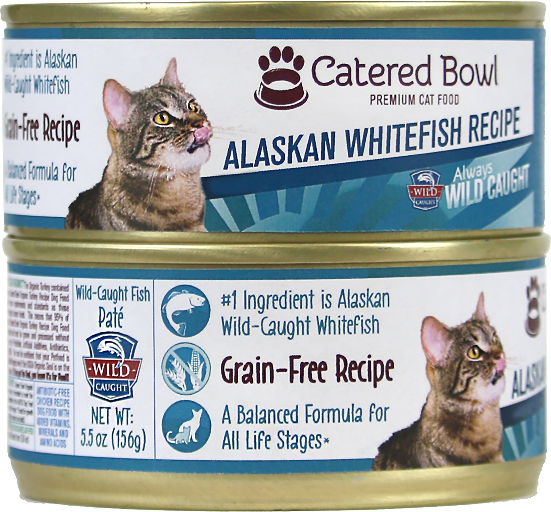 catered bowl cat food