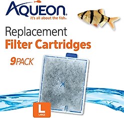 Aqueon QuietFlow Large Replacement Filter Cartridges, 9 count
