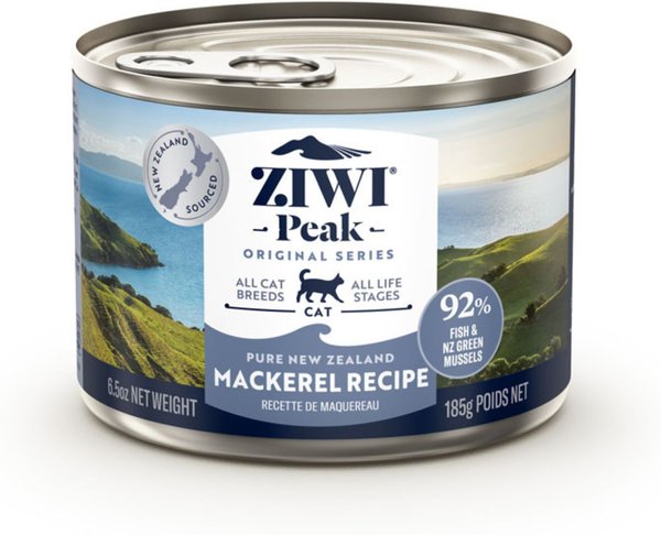 Ziwi Peak Mackerel Recipe Canned Cat Food, 6.5-oz, case of 12 slide 1 of 8