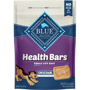 Blue Buffalo Health Bars Baked Beef Dog Treats, 16-oz bag