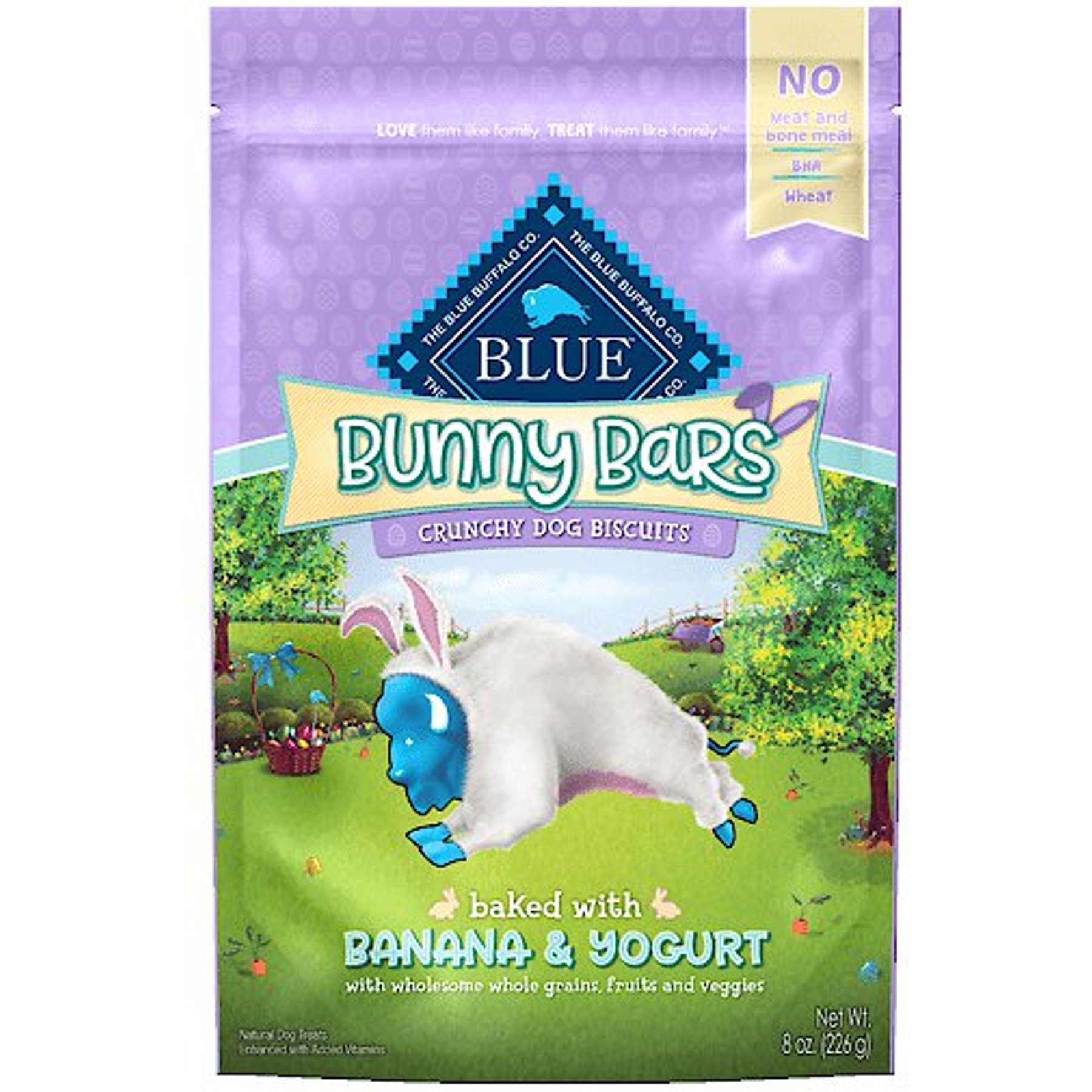 Discontinued BLUE BUFFALO Bunny Bars Dog Treats 8 oz bag Chewy