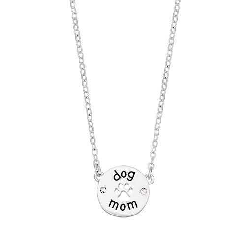 PET FRIENDS Dog Mom Pendant Necklace 
