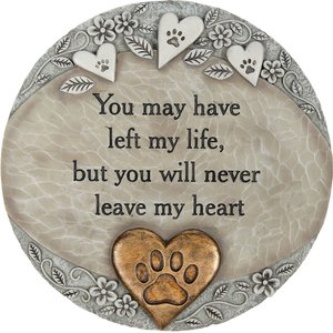 Carson Industries You Will Never Leave My Heart Garden Stone