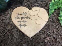 Carson Industries You Left Paw Prints Garden Stone slide 2 of 2