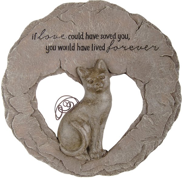approx.size STONE ENGRAVED PERSONALIZED with NAME BEAUTIFUL CAT MEMORIAL 6" 