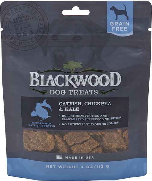 BLACKWOOD Catfish, Chickpea & Kale Grain-Free Dog Treats, 4-oz bag 
