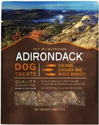Adirondack Salmon, Chicken & Mixed Berries Dog Treats, 4-oz bag