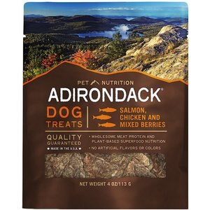 Adirondack Salmon, Chicken & Mixed Berries Dog Treats, 4-oz bag