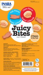 Inaba Juicy Bites Fish & Clam Flavor Soft & Chewy Cat Treats, 0.4-oz pouch, 3 count slide 2 of 7