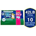 Fresh Step Odor Shield Febreze Scented Clumping Clay Cat Litter, 10.5-lb box, pack of 4