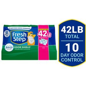 FRESH STEP Triple Action Scented Clumping Clay Cat Litter 10.5 lb bag pack of 4 Chewy