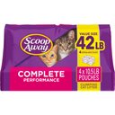 Scoop Away Complete Performance Fresh Scented Clumping Clay Cat Litter, 10.5-lb bag, pack of 4