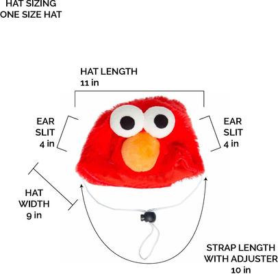 Show full view: Pet Krewe Sesame Street Elmo Dog & Cat Costume, Large slide 6 of 7