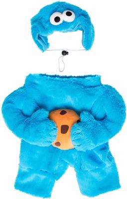 Show full view: Pet Krewe Sesame Street Cookie Monster Dog & Cat Costume, Small slide 7 of 9