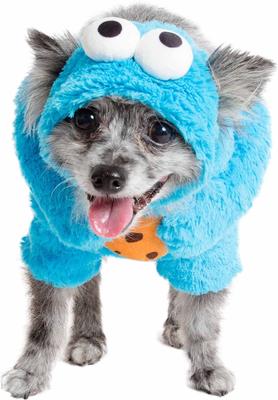Show full view: Pet Krewe Sesame Street Cookie Monster Dog & Cat Costume, Medium slide 4 of 8