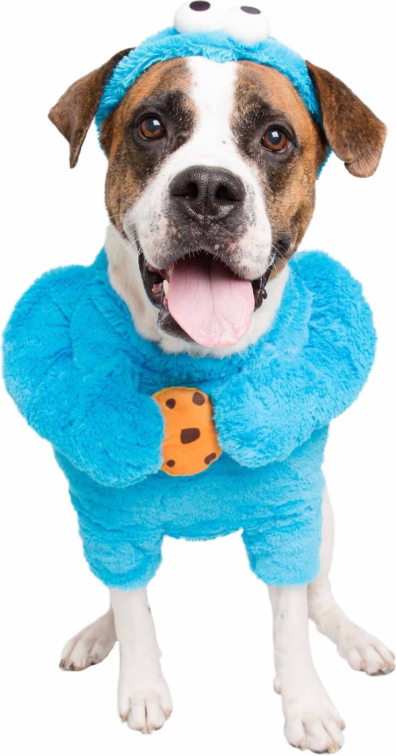 Sesame Street Cookie Monster Dog & Cat Costume, X-Large - Chewy.com